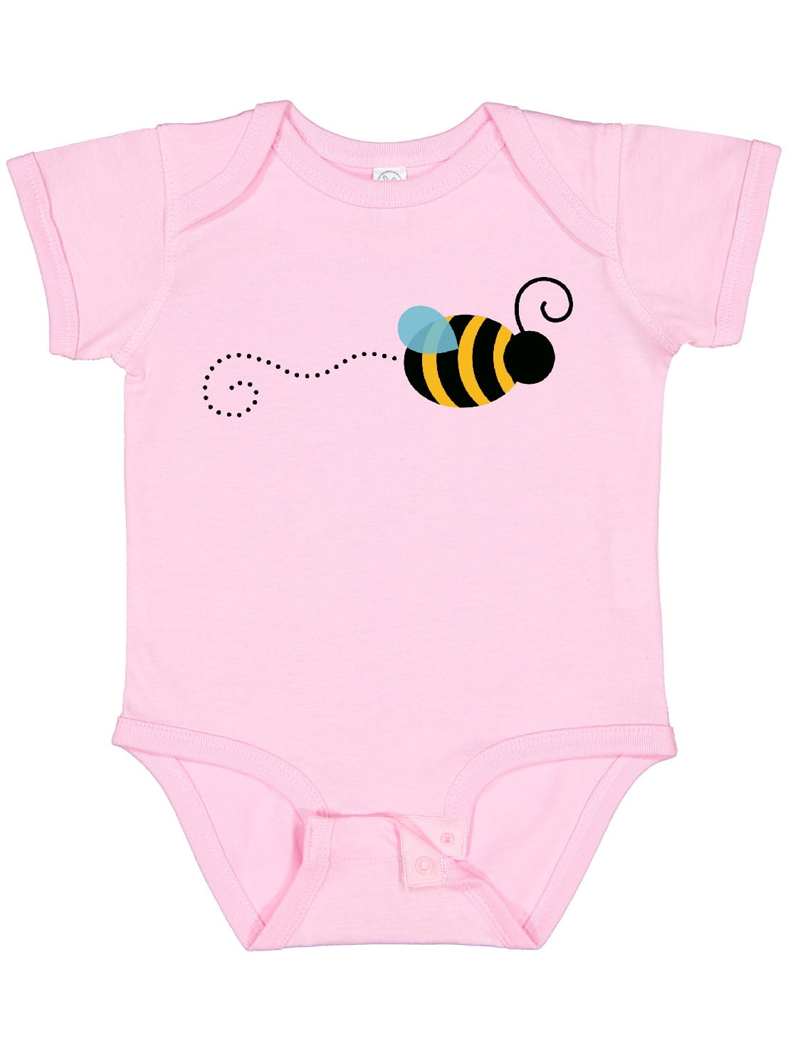 Lemon Loves Layette Madison Onesie for Newborn and Baby Girls in Hot Pink (3-6 Mos.)