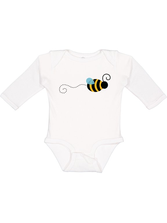 Honey Bee Boys or Girls Long Sleeve Baby Bodysuit