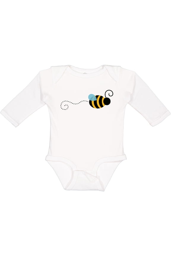 Honey Bee Boys or Girls Long Sleeve Baby Bodysuit