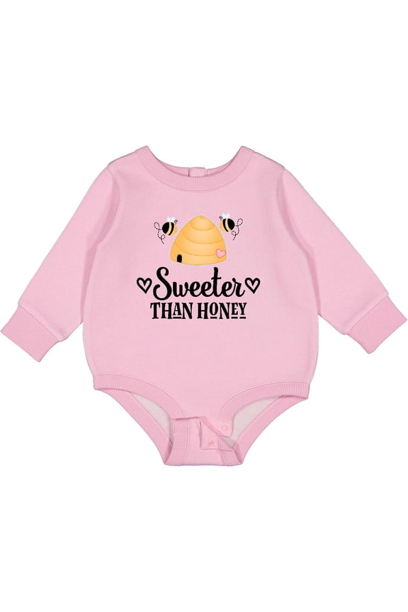 Honey Bee Girls Cute Baby Fleece Bodysuit