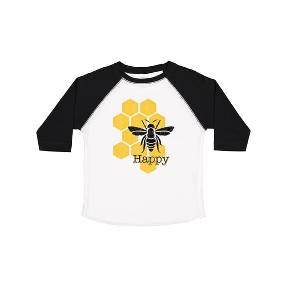 Inktastic Honeycomb Bee Happy Boys or Girls Toddler T-Shirt