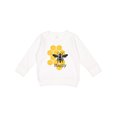 thumbnail image 1 of Inktastic Honeycomb Bee Happy Toddler Sweatshirt, 1 of 4