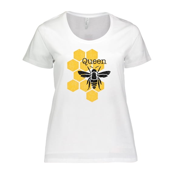 Inktastic Honeycomb Queen Bee Women's Plus Size T-Shirt