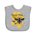 thumbnail image 1 of Inktastic Honeycomb Save The Bees Boys or Girls Baby Bib, 1 of 4