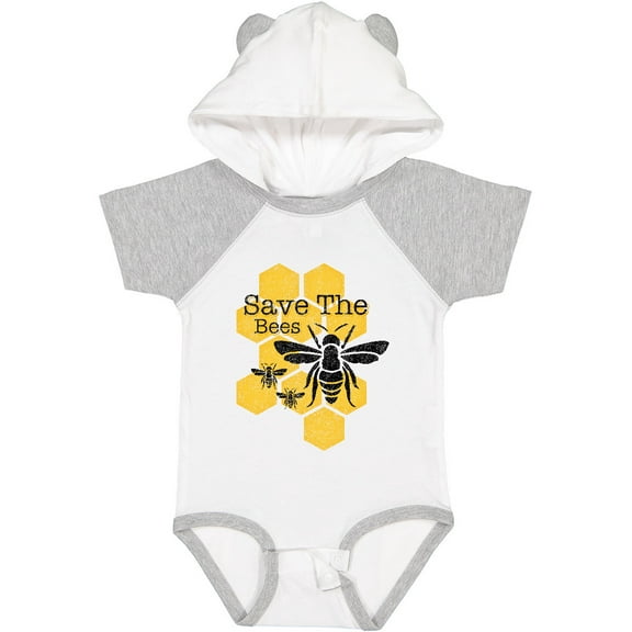 Inktastic Honeycomb Save the Bees Boys or Girls Baby Bodysuit
