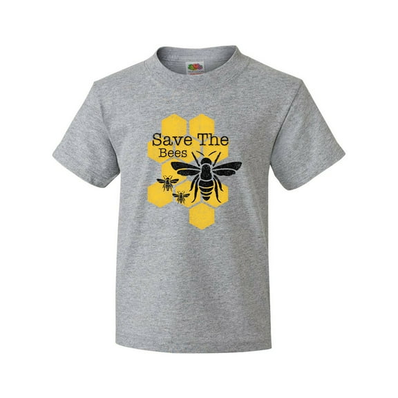 Inktastic Honeycomb Save the Bees Youth T-Shirt