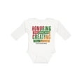 thumbnail image 1 of Inktastic Honoring the Past and Creating the Future Black History Boys or Girls Long Sleeve Baby Bodysuit, 1 of 5