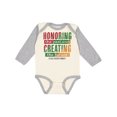 thumbnail image 1 of Inktastic Honoring the Past and Creating the Future Black History Boys or Girls Long Sleeve Baby Bodysuit, 1 of 5