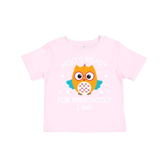 Inktastic Hoo's Ready for Preschool I Am with Cute Owl Boys or Girls Toddler T-Shirt