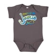 thumbnail image 1 of Inktastic Hooked on Jesus Christian Boys or Girls Baby Bodysuit, 1 of 5