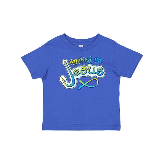 Inktastic Hooked on Jesus Christian Boys or Girls Baby T-Shirt