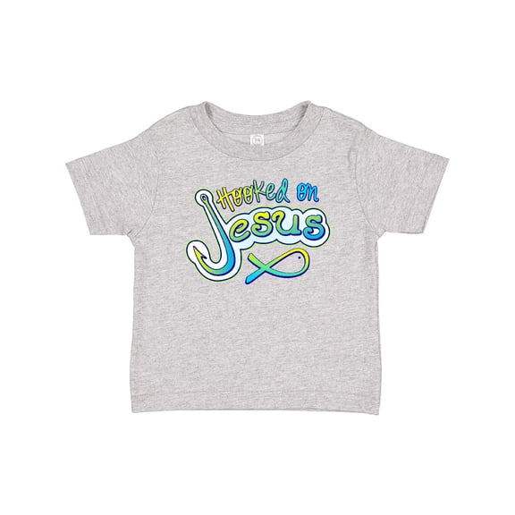 Inktastic Hooked on Jesus Christian Boys or Girls Baby T-Shirt
