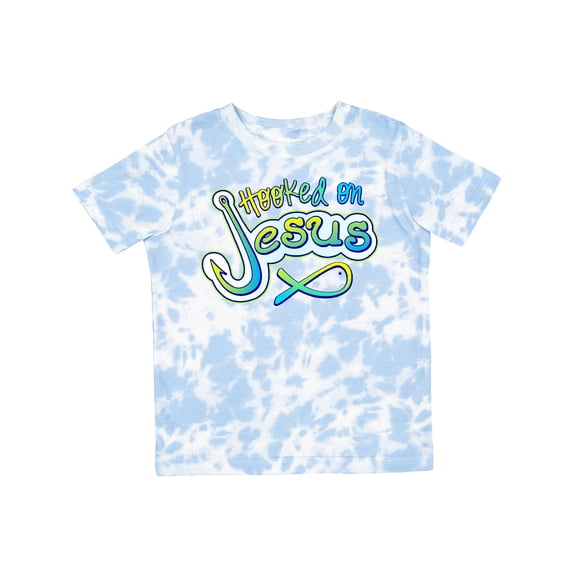 Inktastic Hooked on Jesus Christian Boys or Girls Toddler T-Shirt