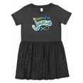 thumbnail image 1 of Inktastic Hooked on Jesus Christian Girls Toddler Dress, 1 of 5