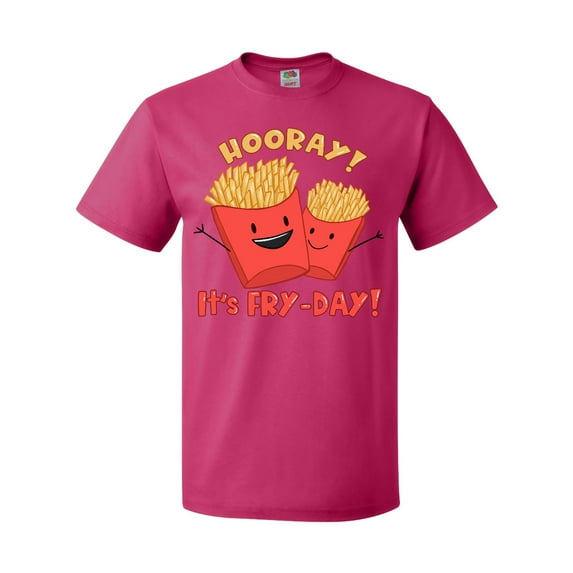 Inktastic Hooray It's Fry-day with Cute Fries T-Shirt