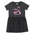 thumbnail image 1 of Inktastic Hope Believe Breast Cancer Ribbon Girls Toddler Dress, 1 of 5