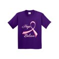 thumbnail image 1 of Inktastic Hope Believe Breast Cancer Ribbon Youth T-Shirt, 1 of 5