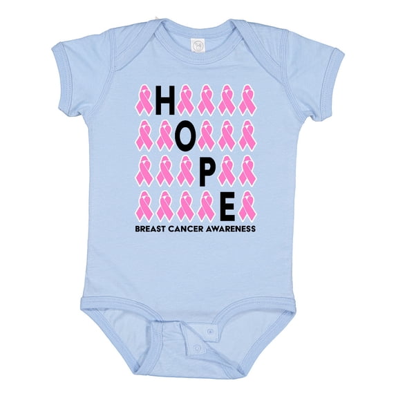 Inktastic Hope- Breast Cancer Awareness Boys or Girls Baby Bodysuit