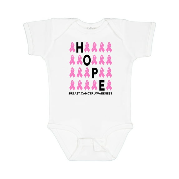 Inktastic Hope- Breast Cancer Awareness Boys or Girls Baby Bodysuit