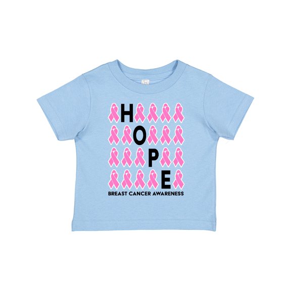 Inktastic Hope Breast Cancer Awareness Boys or Girls Toddler T-Shirt
