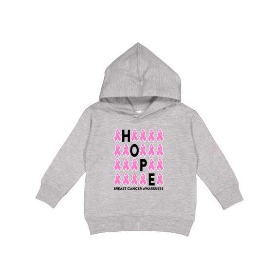 Inktastic Hope Breast Cancer Awareness Toddler Hoodie