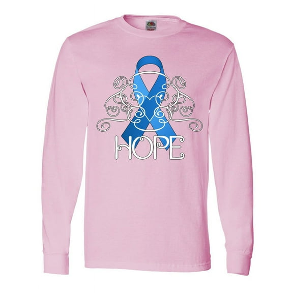 Inktastic Hope-Colon Cancer Awareness Long Sleeve T-Shirt