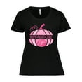 thumbnail image 1 of Inktastic Hope Fight Cure Pink Breast Cancer Awareness Pumpkin Women's Plus Size T-Shirt, 1 of 5