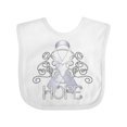 thumbnail image 1 of Inktastic Hope- Lung Cancer Awareness Boys or Girls Baby Bib, 1 of 4