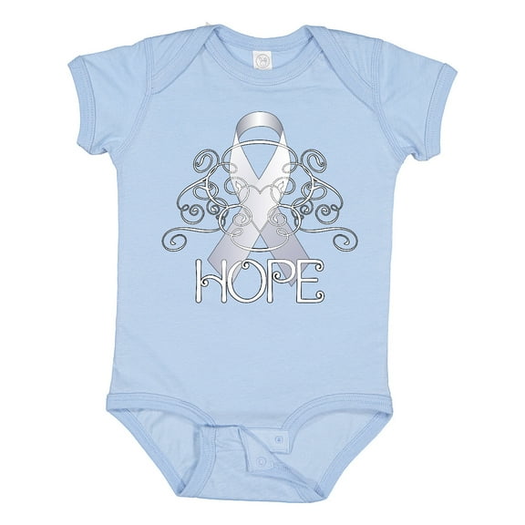 Inktastic Hope Lung Cancer Awareness Boys or Girls Baby Bodysuit