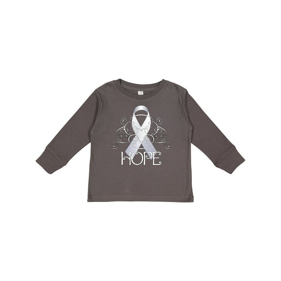 Inktastic Hope- Lung Cancer Awareness Boys or Girls Long Sleeve Toddler T-Shirt