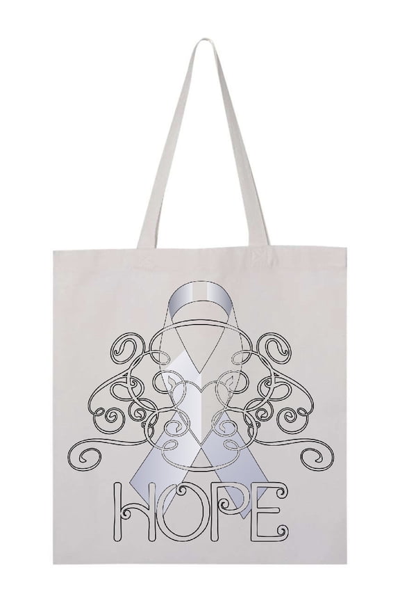 Hope Lung Cancer Awareness Tote Bag