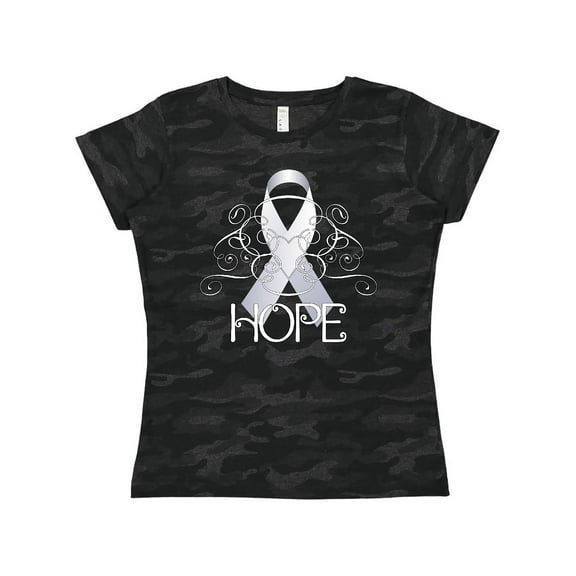 Inktastic Hope- Lung Cancer Awareness Women's T-Shirt