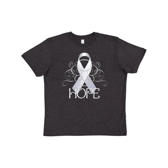 Inktastic Hope- Lung Cancer Awareness Youth T-Shirt