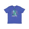 thumbnail image 1 of Inktastic Hope-Ovarian Cancer Awareness Youth T-Shirt, 1 of 5