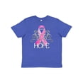 thumbnail image 1 of Inktastic Hope Pink Ribbon Breast Cancer Awareness Youth T-Shirt, 1 of 5