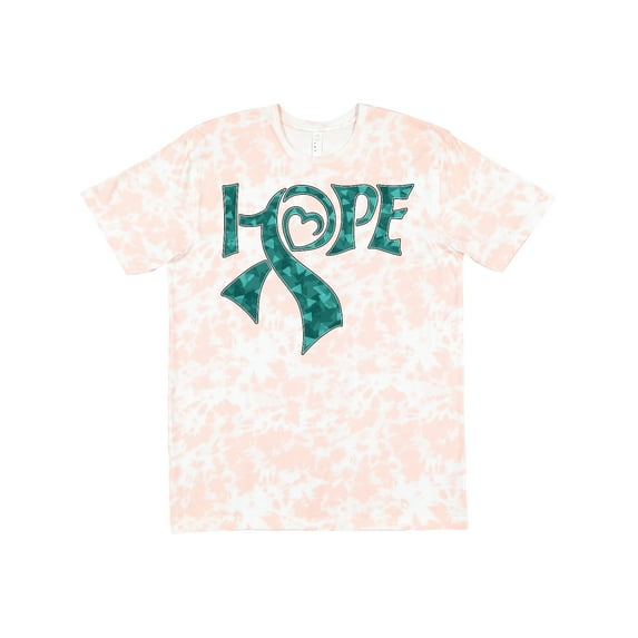 Inktastic Hope Teal Ribbon for Awareness of Ovarian Cancer T-Shirt