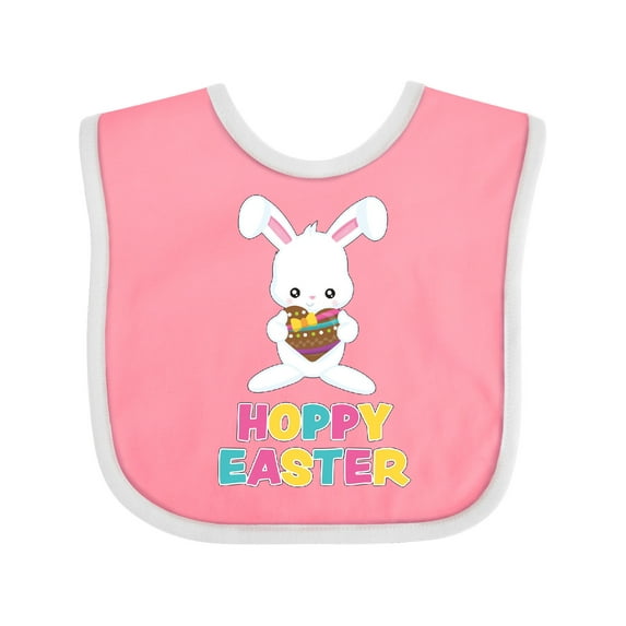 Inktastic Hoppy Easter Boys or Girls Baby Bib