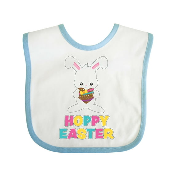 Inktastic Hoppy Easter Boys or Girls Baby Bib