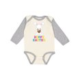 thumbnail image 1 of Inktastic Hoppy Easter Boys or Girls Long Sleeve Baby Bodysuit, 1 of 5