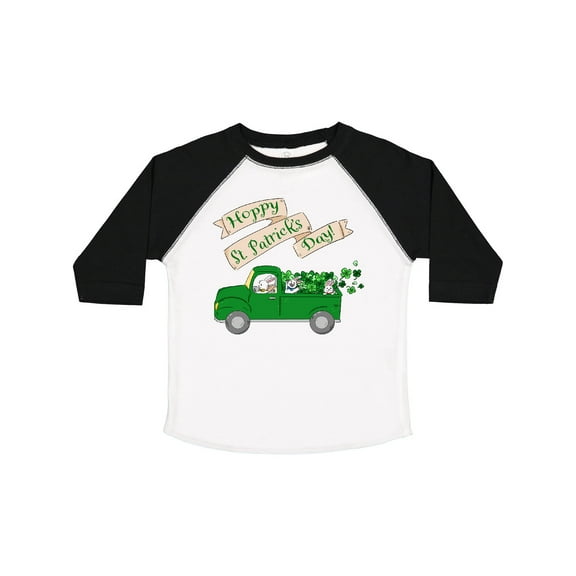 Inktastic Hoppy St. Patrick's Day Green Bunny Truck Boys or Girls Toddler T-Shirt