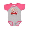 thumbnail image 1 of Inktastic Hoppy Valentine's Day Bunny Truck with Hearts Boys or Girls Baby Bodysuit, 1 of 5