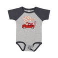 thumbnail image 1 of Inktastic Hoppy Valentine's Day Bunny Truck with Hearts Boys or Girls Baby Bodysuit, 1 of 5