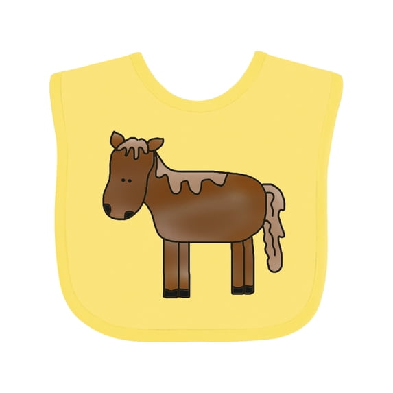 Inktastic Horse Boys or Girls Baby Bib