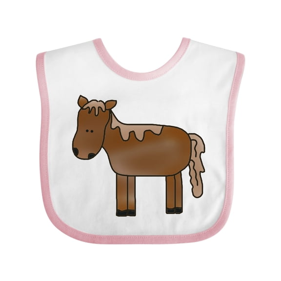 Inktastic Horse Boys or Girls Baby Bib