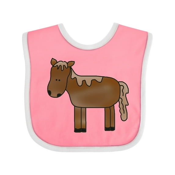Inktastic Horse Boys or Girls Baby Bib