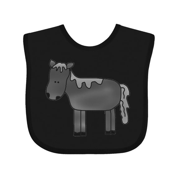 Inktastic Horse Boys or Girls Baby Bib