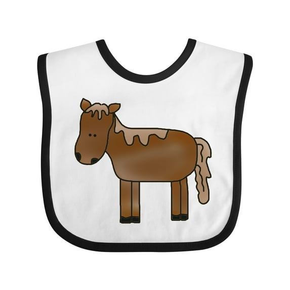 Inktastic Horse Boys or Girls Baby Bib