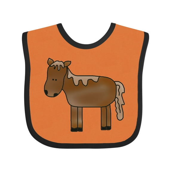 Inktastic Horse Boys or Girls Baby Bib