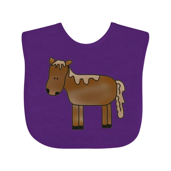 Inktastic Horse Boys or Girls Baby Bib