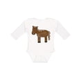 thumbnail image 1 of Inktastic Horse Boys or Girls Long Sleeve Baby Bodysuit, 1 of 5